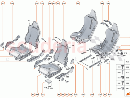Photo of SHELL ASSY UPHOLSTERED LUMBAR LHD DRIV…