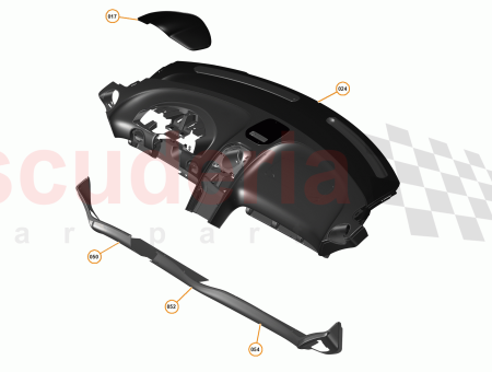 Photo of Facia Lower Leather LHD US…