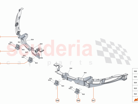Photo of BRACKET REAR GRILLE MOUNTING…