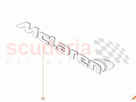 Photo of BADGE REAR MCLAREN GREY…