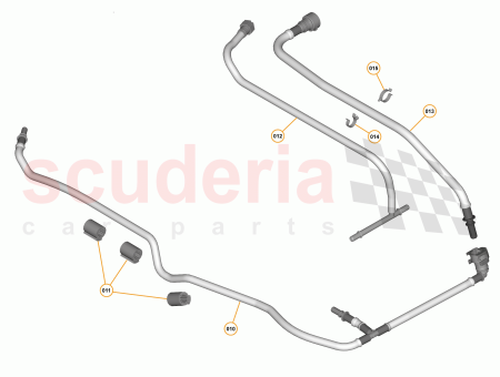 Photo of Pipe Fuel Feed Tank to Engine Bay…