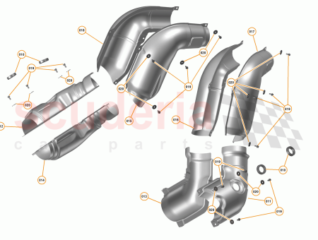 Photo of HEATSHIELD LINK PIPE UPPER OUTER LH…