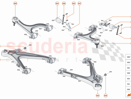 Photo of BRACKET WISHBONE DISPLACEMENT SENSOR REAR RH…