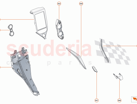 Photo of BEZEL REAR DYNAMIC SWITCH PACK RHD CARBON…