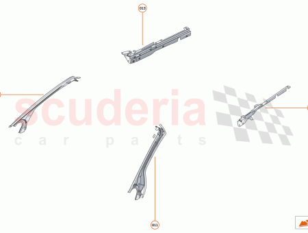 Photo of BRACKET REAR QUARTER GLASS LH…