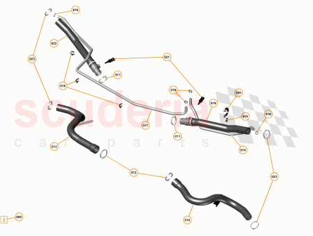 Photo of Hose Radiator from Engine LH…