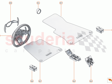 Photo of STEERING WHEEL RIM ALCANTRA EXTENDED PAD 675LT…