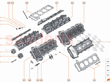 Photo of HEAD GASKET KIT INC BOLTS ENGINE LH 12C…