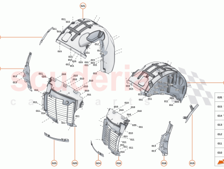 Photo of WHEEL ARCH LINER LOUVRE FRT RH…