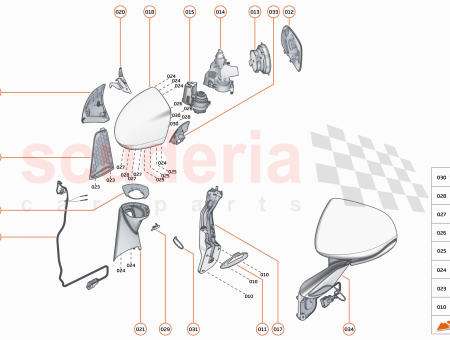 Photo of SEAL DOOR MIRROR GASKET LOWER RH…