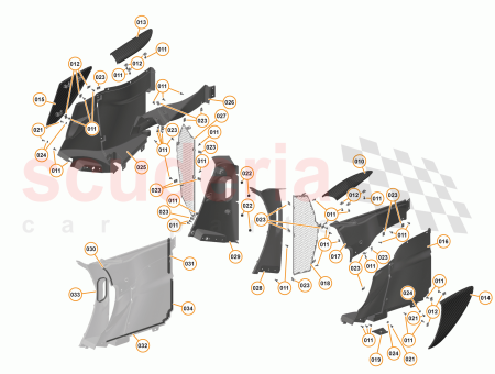 Photo of BODYSIDE PANEL RADIATOR INTAKE UPPER CARBON RH…