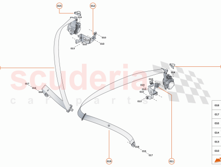 Photo of BRACKET SEAT BELT REEL LH…