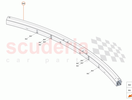 Photo of BUMPER BEAM REAR ASSY BMPR BEAM ENERGY SYSTEM…