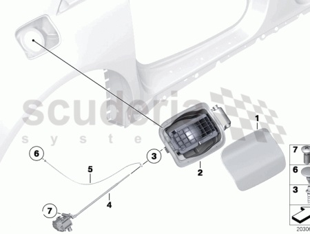 Photo of Filler flap actuator 67 11…