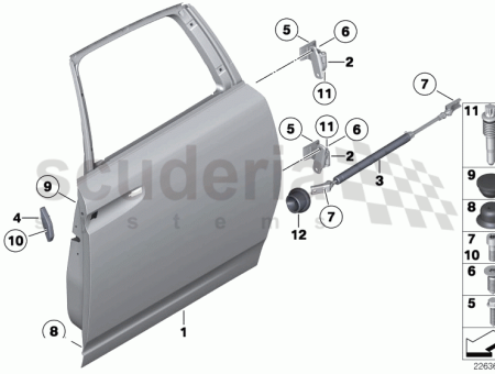 Photo of Door brake rear left 51 22…