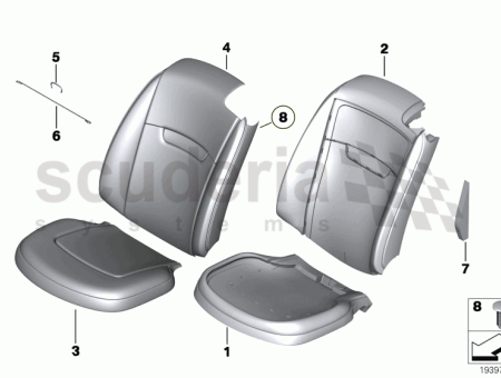 Photo of RIGHT BACKREST UPHOLSTERY 52 10…