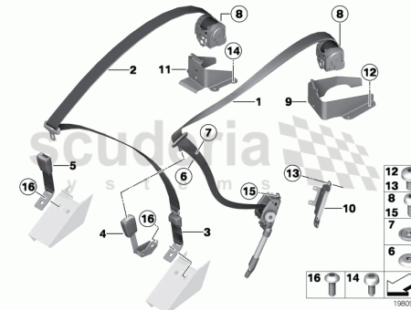 Photo of Kit lower belt rear centre 72 11…