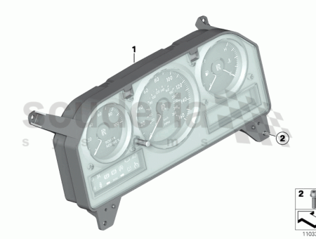 Photo of Instrument cluster 62 10…