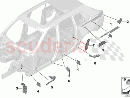 Photo of Moulded part column C exterior bottom…