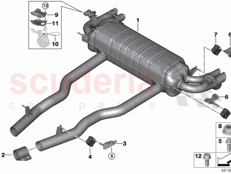 Photo of Bracket for rear silencer left…