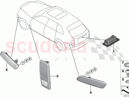 Photo of Side marker light rear left…