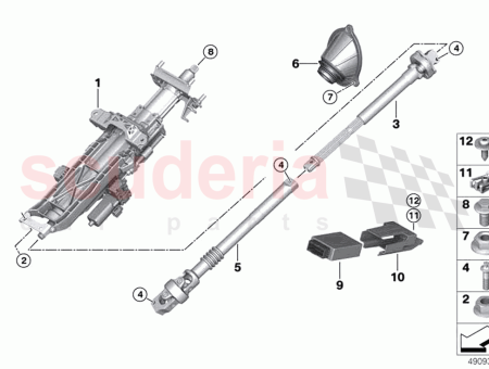 Photo of Steering shaft…