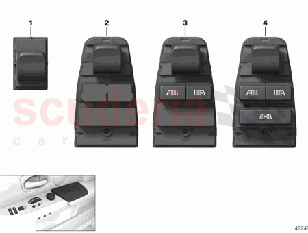 Photo of Oper unit switch block door rear comp…
