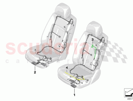 Photo of Wiring set seat right…