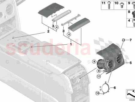 Photo of Handle strip lid centre console…