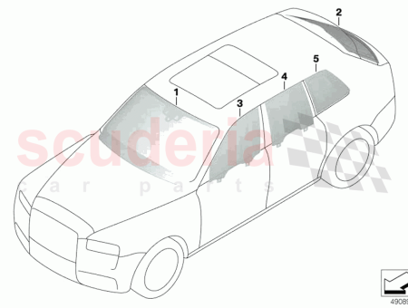 Photo of Side window glass door front right…