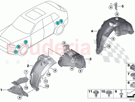 Photo of Cover wheel arch frontsection frontright…