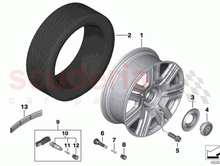 Photo of Light alloy rim polished…