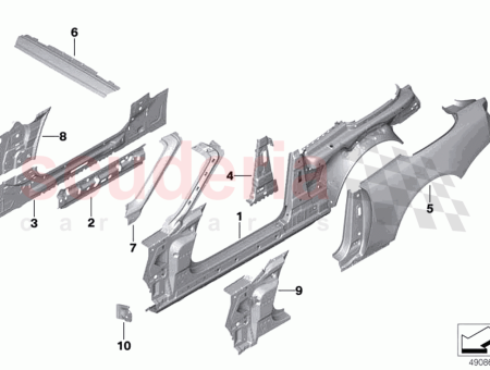 Photo of Bulkhead plate spoiler front left…