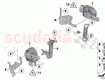 Photo of Ride height sensor front left…