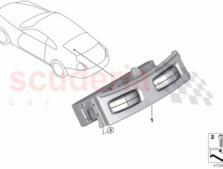 Photo of Rear air conditioning control…