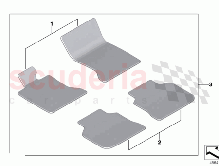 Photo of Pair all weather floor mats front RHD…