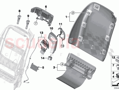 Photo of Set belt guide top left…