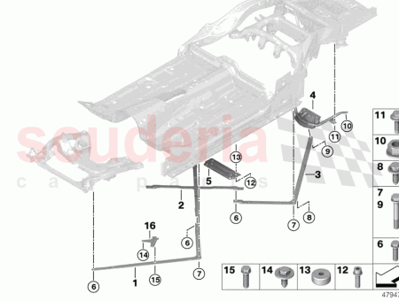 Photo of Diagonal rod front left…