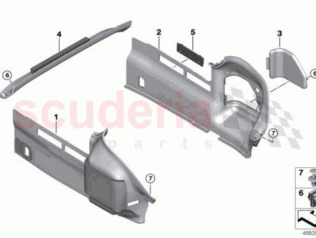 Photo of Rear window frame trim…
