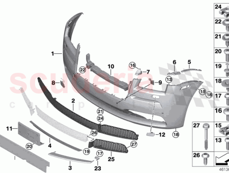 Photo of Bumper grille front left…