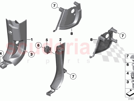 Photo of Lateral trim panel bottom front left…