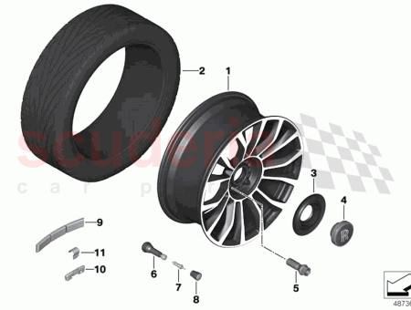 Photo of Disc wheel light alloy Orbitgrey…