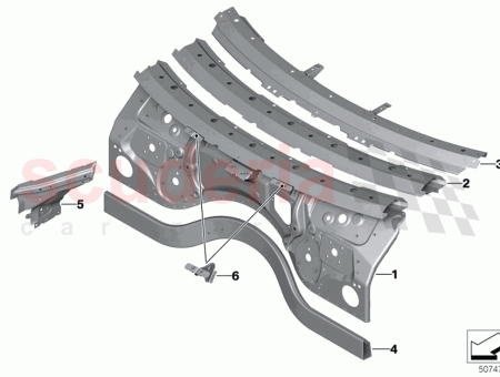 Photo of Right upper apron reinforcement…