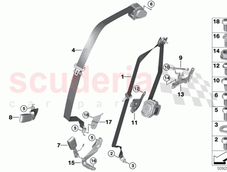 Photo of REAR centre UPPER BELT…