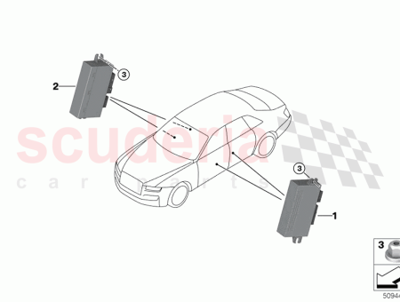 Photo of Control elec central locking drive left…