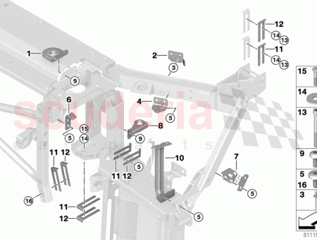 Photo of Headlight support outer left…