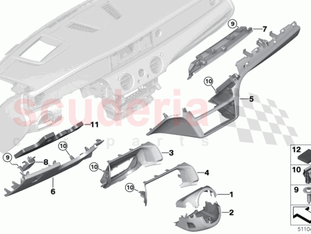 Photo of Trim dashboard passenger side bottom…