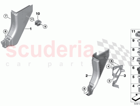 Photo of Side trim panel front bottom right…