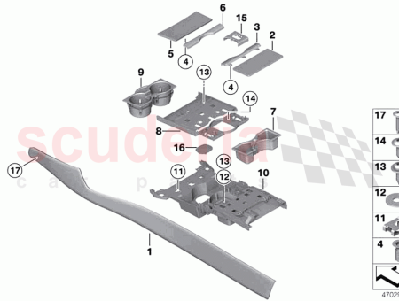 Photo of Trim panel centre console left…