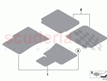Photo of Set floor mats lambswool front…